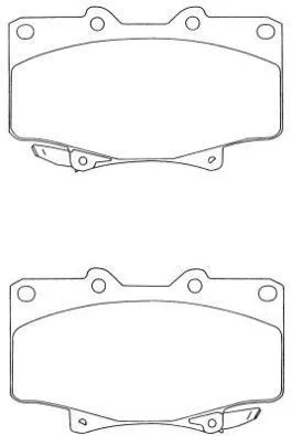 Brake Pad Set, disc brake (ASN-202)
