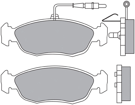 Brake Pad Set, disc brake (ASN-2150)