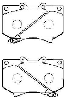 Brake Pad Set, disc brake (A1N013)