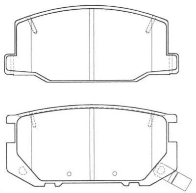 Brake Pad Set, disc brake (ASN-2042)