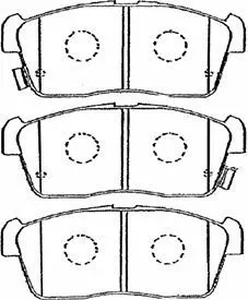 Brake Pad Set, disc brake (G1N006)