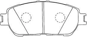 Brake Pad Set, disc brake (A1N115)