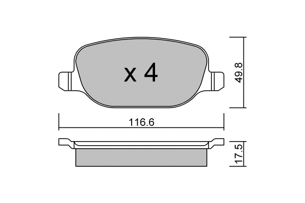 Brake Pad Set, disc brake (BPFI-2006)