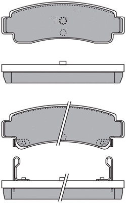 Brake Pad Set, disc brake (ASN-2186)