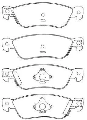 Brake Pad Set, disc brake (ASN-195)