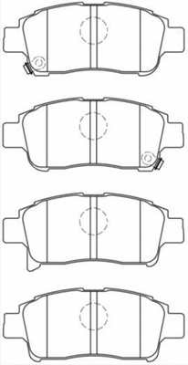 Brake Pad Set, disc brake (A1N067)