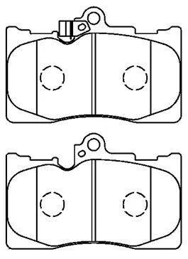 Brake Pad Set, disc brake (A1N166)