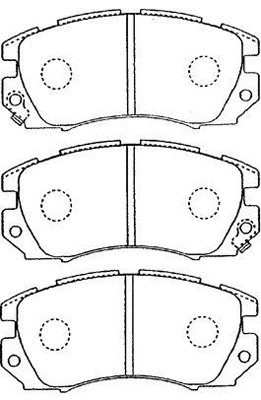 Brake Pad Set, disc brake (F1N011)