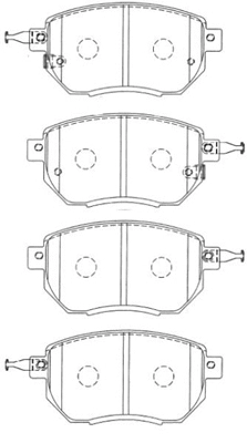 Brake Pad Set, disc brake (B1N079)