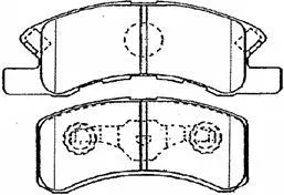 Brake Pad Set, disc brake (D1N046)