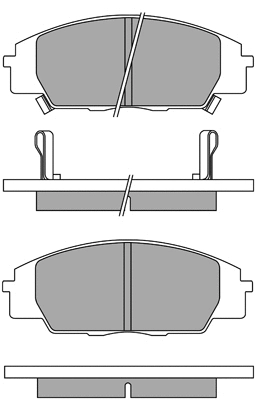 Brake Pad Set, disc brake (ASN-2183)