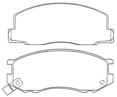 Brake Pad Set, disc brake (ASN-136W)