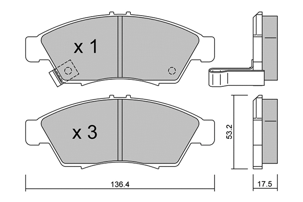Brake Pad Set, disc brake (BPSZ-1003)