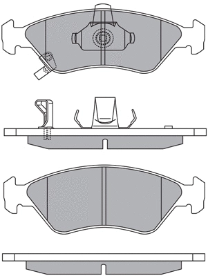 Brake Pad Set, disc brake (ASN-2162)