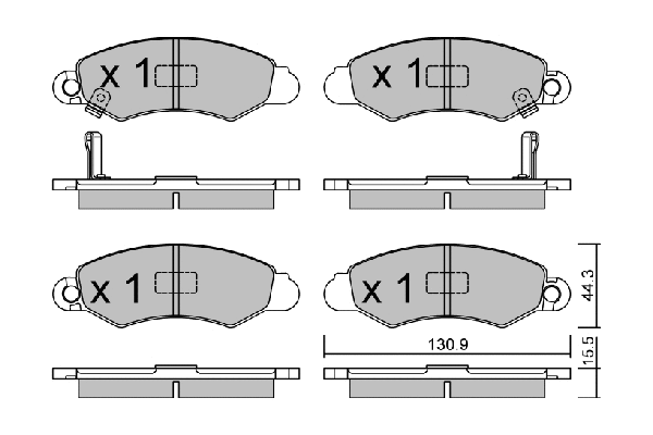 Brake Pad Set, disc brake (BPSZ-1903)