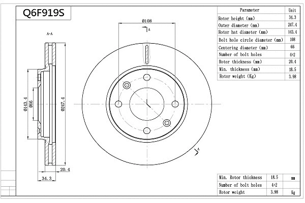 Brake Disc (Q6F919S)