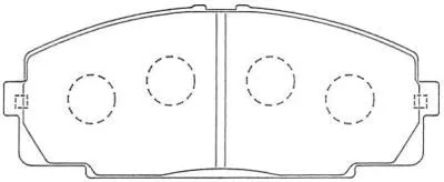 Brake Pad Set, disc brake (ASN-254)
