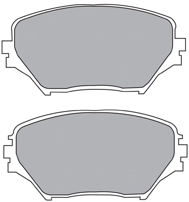 Brake Pad Set, disc brake (ASN-2102)