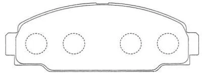 Brake Pad Set, disc brake (ASN-170)