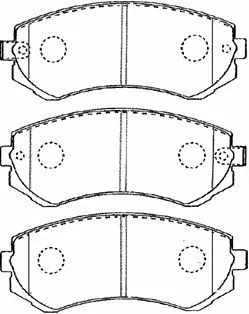 Brake Pad Set, disc brake (B1N018)