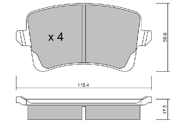 Brake Pad Set, disc brake (BPVW-2009)