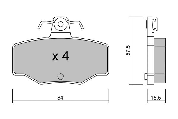 Brake Pad Set, disc brake (BPNI-2901)