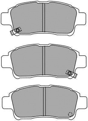 Brake Pad Set, disc brake (ASN-2051)