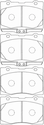 Brake Pad Set, disc brake (C1N044)
