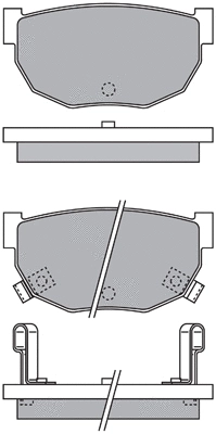 Brake Pad Set, disc brake (ASN-2167)
