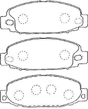 Brake Pad Set, disc brake (D1N038)