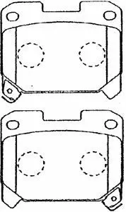 Brake Pad Set, disc brake (A2N027)