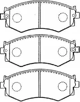 Brake Pad Set, disc brake (B1N020)