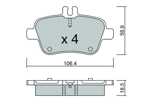 Brake Pad Set, disc brake (BPMB-2015)