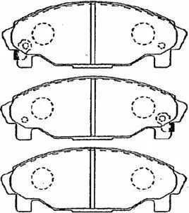 Brake Pad Set, disc brake (G1N017)