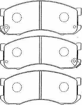 Brake Pad Set, disc brake (E1N018)