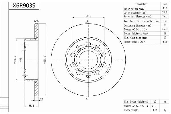Brake Disc (X6R903S)