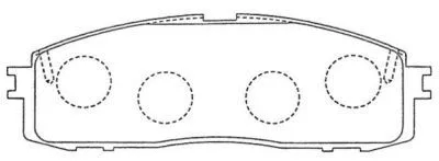 Brake Pad Set, disc brake (ASN-146)