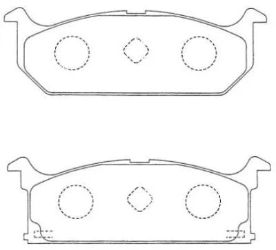 Brake Pad Set, disc brake (ASN-143)