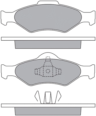 Brake Pad Set, disc brake (ASN-2143)