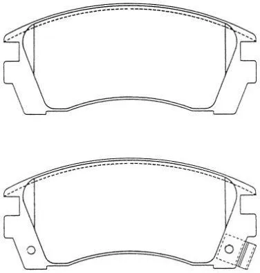 Brake Pad Set, disc brake (ASN-242)