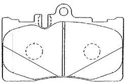 Brake Pad Set, disc brake (A1N009)