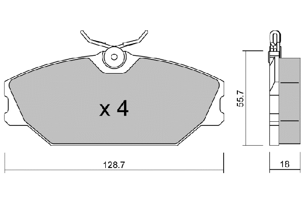 Brake Pad Set, disc brake (BPRE-1013)