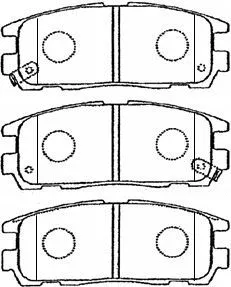 Brake Pad Set, disc brake (J2N016)