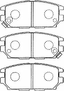 Brake Pad Set, disc brake (D2N036)