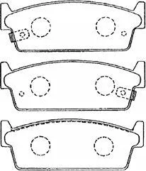 Brake Pad Set, disc brake (B2N045)