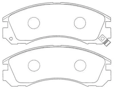 Brake Pad Set, disc brake (ASN-151)