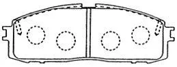 Brake Pad Set, disc brake (A2N080)