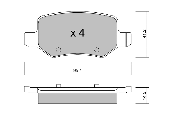 Brake Pad Set, disc brake (BPMB-2006)