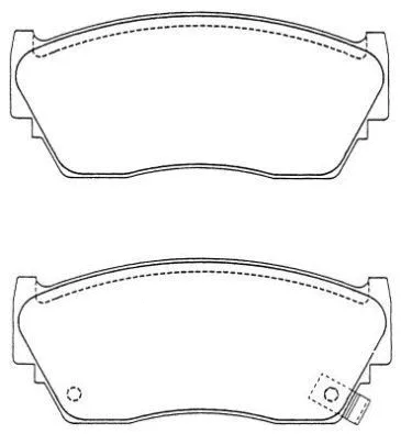 Brake Pad Set, disc brake (ASN-209W)
