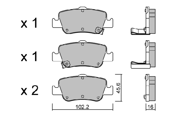 Brake Pad Set, disc brake (BPTO-2008)